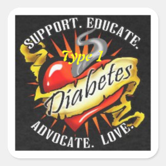 Type 1 Diabetes Awareness Sticker