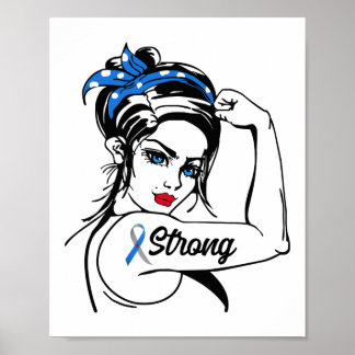 Type 1 Diabetes Awareness Strong Rosie Mom Poster