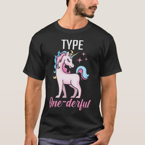 Type 1 Diabetes Awareness Unicorn Diabetic Patient T_Shirt