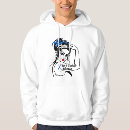 Type 1 Diabetes Awareness Warrior Rosie Mom Hoodie