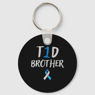 Type 1 Diabetes Brother Awareness For Diabetics  Keychain