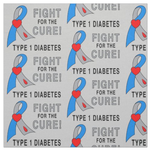 Type 1 Diabetes Fight for the Cure Fabric