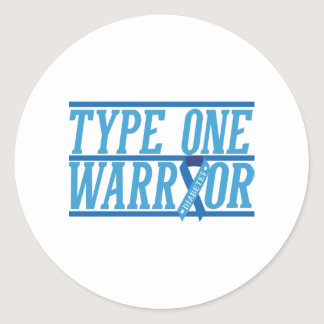Type 1 Diabetes warrior Classic Round Sticker