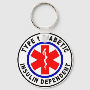 Type 1 Diabetic Keychain