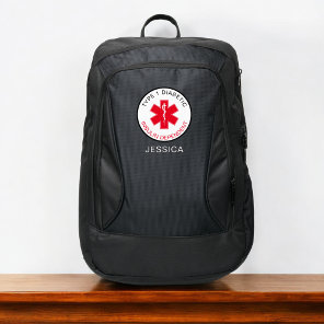 Type 1 Diabetic Medical Alert Personalized Port Authority® Backpack