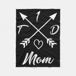 Type 1 Diabetic Mom T1d Diabetes Awareness Gifts F Fleece Blanket