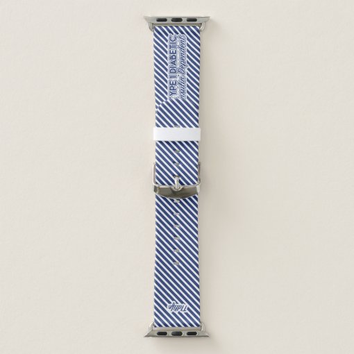 Type 1 Diabetic (Navy) Apple Watch Band Zazzle