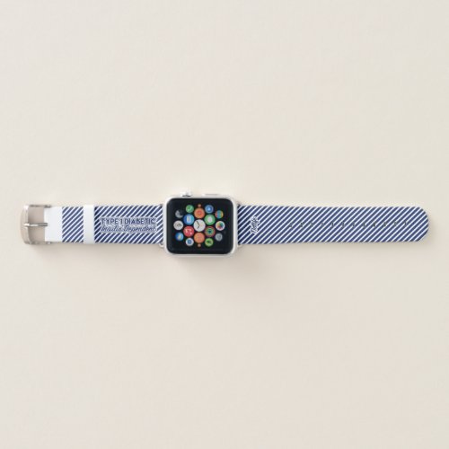 Type 1 Diabetic Navy Apple Watch Band