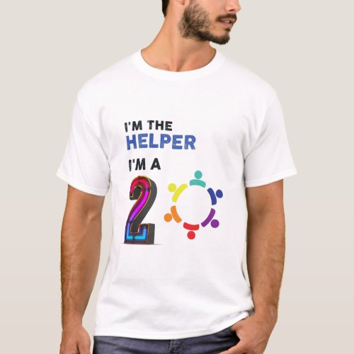 Type 2 Personality Enneagram Funny Im The Helper T_Shirt