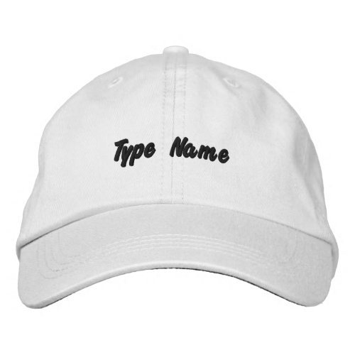 Type Name Outstanding Excellent Marvelous_Hat Embroidered Baseball Cap