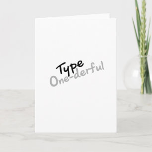 Type One-derful Diabetes T1D Diabetes Awareness Card