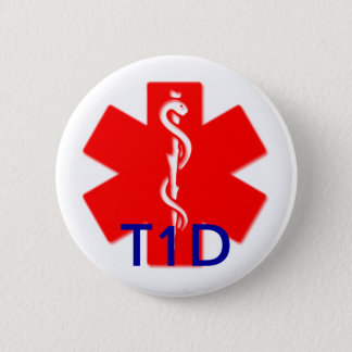 Type one diabetes medical alert pin