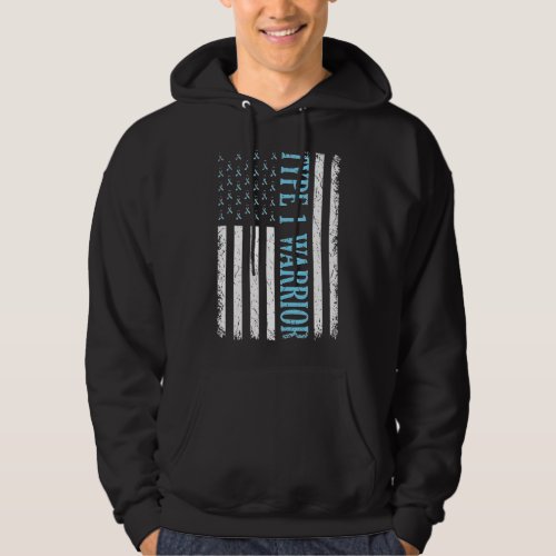 Type One Warrior Diabetes Awareness Diabetics Hoodie