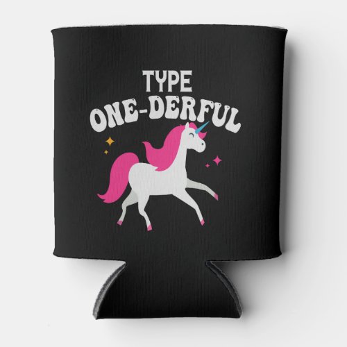 Type Onederful Type 1 Diabetes Awareness Unicorn  Can Cooler