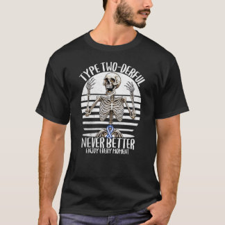 Type Two-derful Type 2 Diabetes Awareness T2D Neve T-Shirt