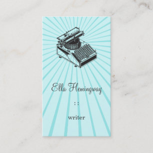 Type Writing Machine Business Card