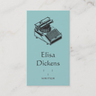 Type Writing Machine Business Card