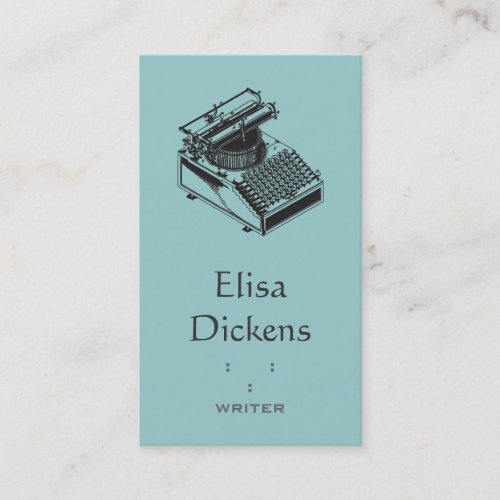 Type Writing Machine Business Cards