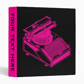 Type Writing Machine Magenta Binder