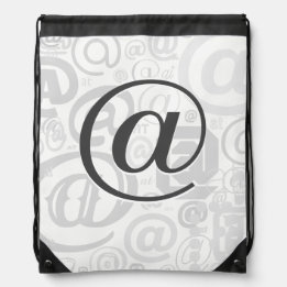 @ Typeface Drawstring Bag
