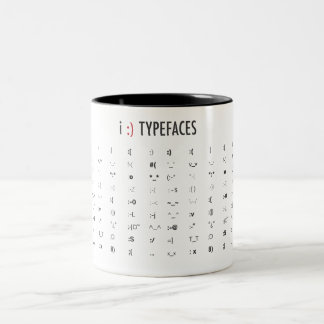 Typefaces Two-Tone Coffee Mug