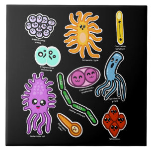 Types Of Bacteria Ceramic Tile