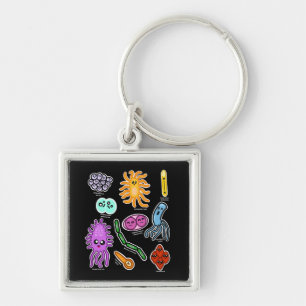Types Of Bacteria Keychain