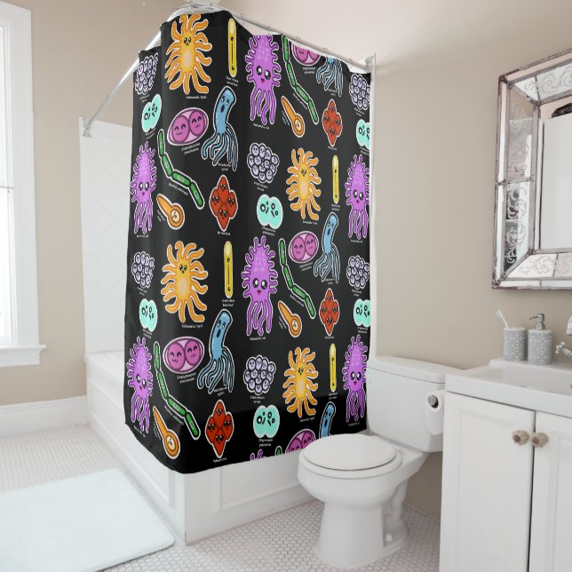 Types Of Bacteria Shower Curtain (In Situ)