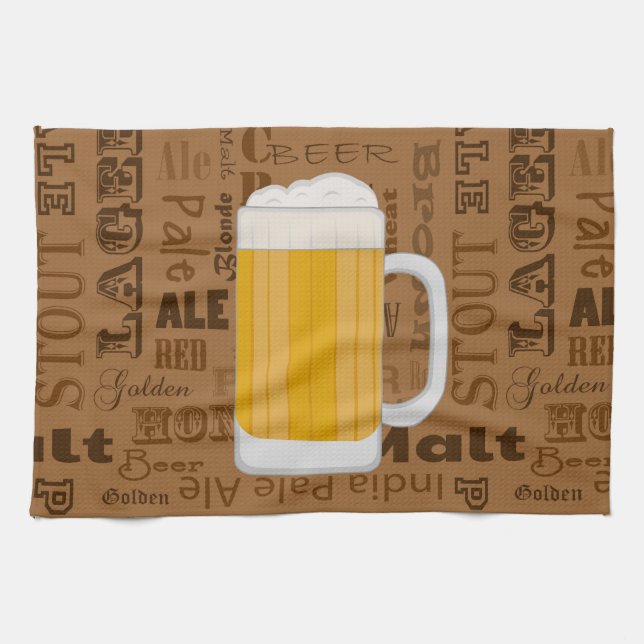 Types of Beer Series Print 1 Kitchen Towel (Horizontal)