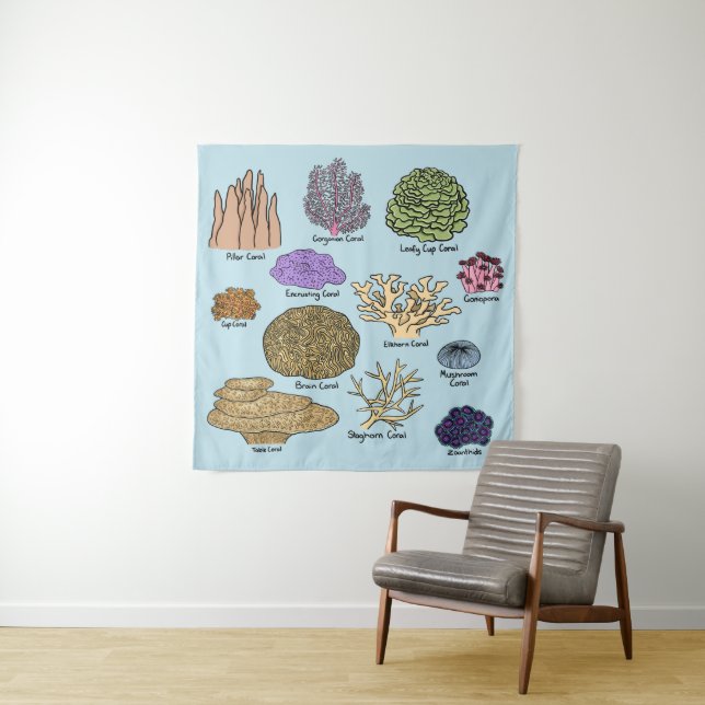 Types Of Coral Tapestry (In Situ)