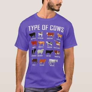 Types Of Cows Farmer Costume Cow T-Shirt