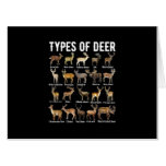 Types of Deer Shirt Deer Shirts Hunter Shirt Deer  Card