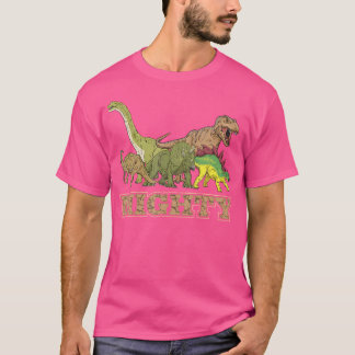 Types Of Dinosaurs T Shirt Mighty T Rex Triceratop