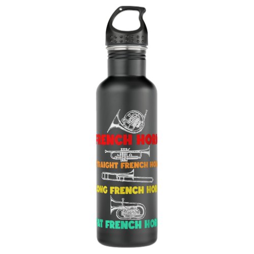Types Of French Horn Player Brass Player Music Tea Stainless Steel Water Bottle