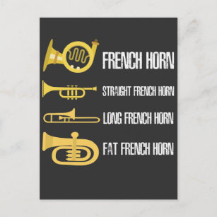 Rústico Profeta Almuerzo Funny French Horn Postcards - No Minimum Quantity | Zazzle