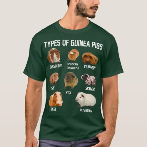 Types Of Guinea Pigs Outfit For Guinea Pig Owner L T_Shirt