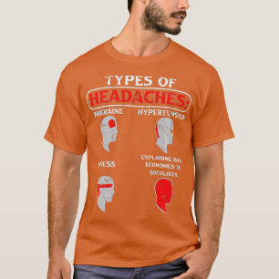 Types of Headaches Funny Economics Capitalist T-Shirt