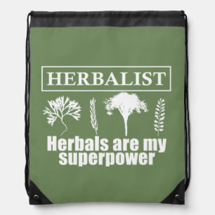 Types of herbals herbalist drawstring bag