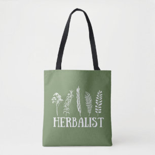 Types of herbals herbalist tote bag