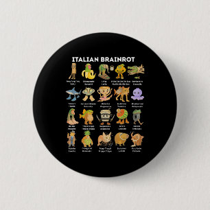 Types Of Italian Brainrot Meme Character Hand Draw Button