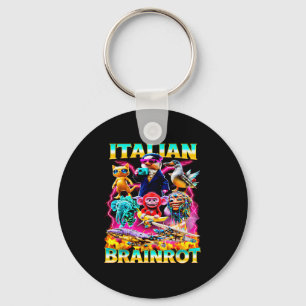 Types Of Italian Brainrot Meme Character Hand Draw Keychain