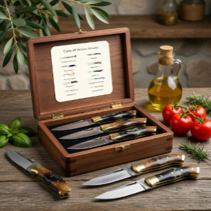 Types of Italian Knives Square Sticker