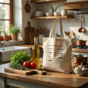 Types of Italian Knives Tote Bag