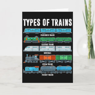 Types Of Trains Shirt Toddler Boy Locomotive Railr Card