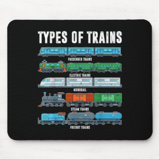 Types Of Trains Shirt Toddler Boy Locomotive Son B Mouse Pad