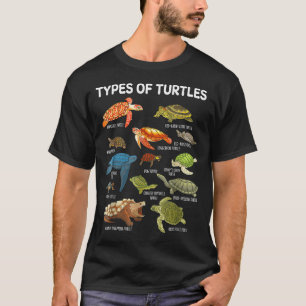 Types Of Turtles Funny Sea Turtle Animal Men Women T-Shirt