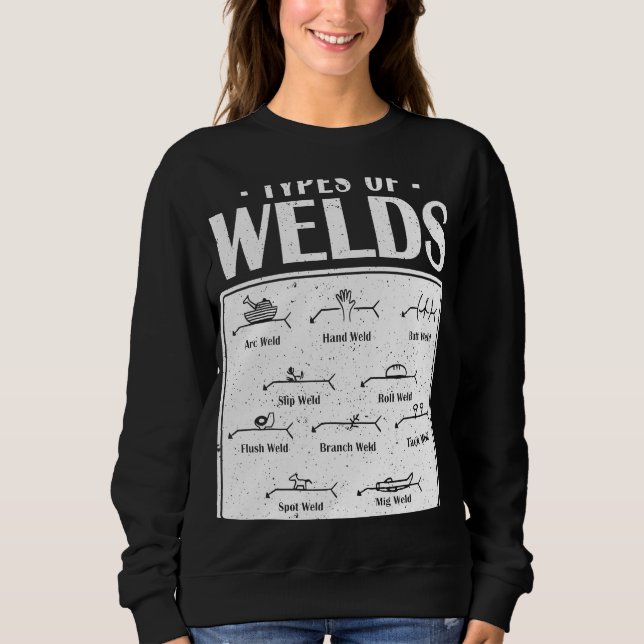 Types Of Welds Welder Sweatshirt (Front)