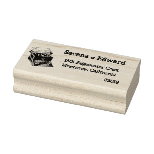 Typewriter Address Stamp