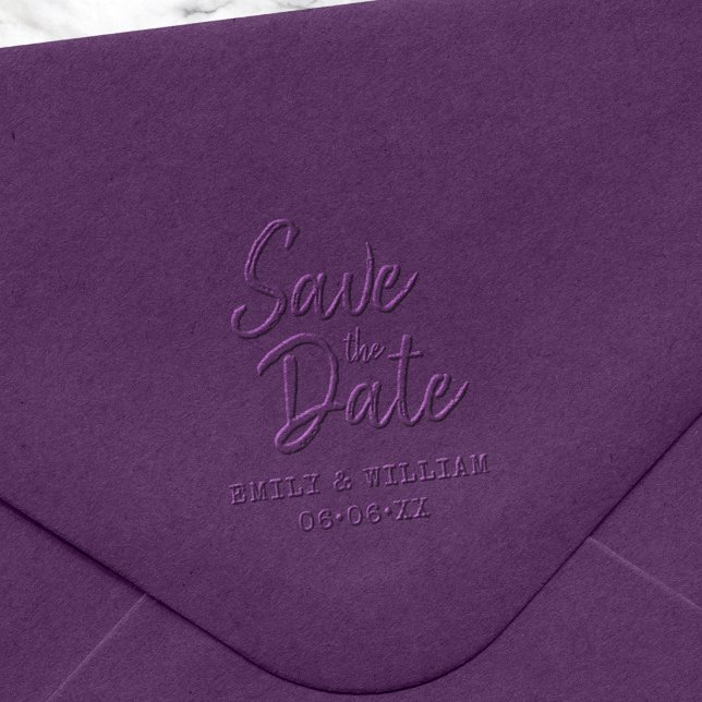 Typewriter and Script Save the Date Embosser (Creator Uploaded)
