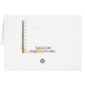 Typewriter Art Coffee Stain Card (Back Horizontal)